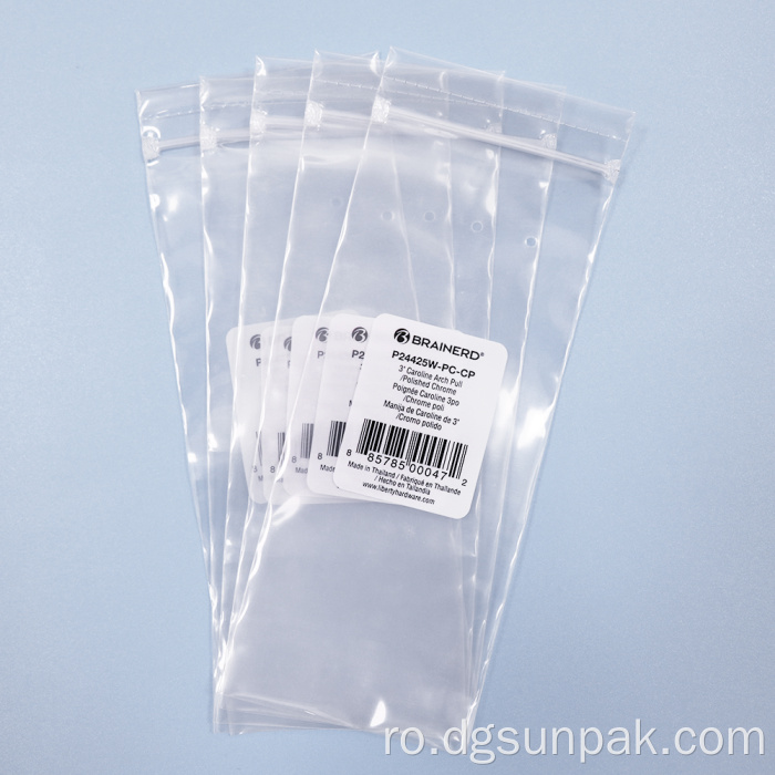 pungă de ambalare din plastic cu linie de rupere ușoară